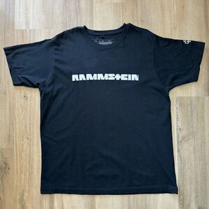 Y2K Vintage Men's XXL Rammstein Graphic Band Tee Black German Heavy Metal Gothic